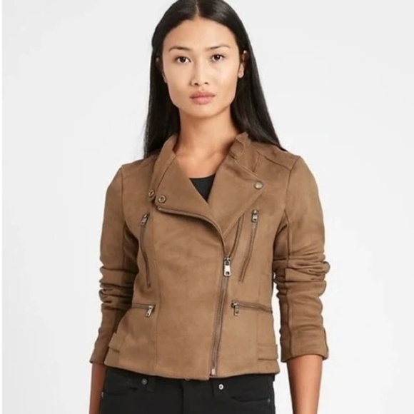 Banana Republic Vegan Suede Jacket - Picture 1 of 10